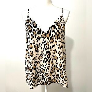 Socialite Leopard Print Cami Tank Top Size Medium
